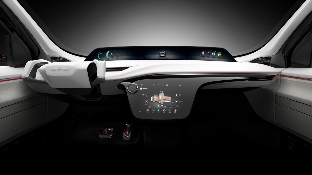 Chrysler Portal Concept high-mount display and instrument panel