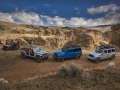 (Left to right) New 2024 Jeep® Wrangler Willys, Wrangler Rubicon 392, Wrangler Rubicon X 4xe and Wrangler High Altitude 4xe