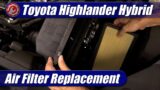 2022 Toyota Highlander Hybrid: Air Filter Replacement